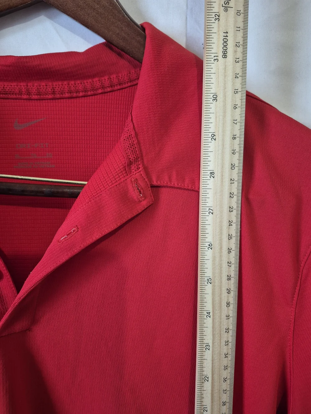 Nike Men’s Red Polo Shirt with White Swoosh